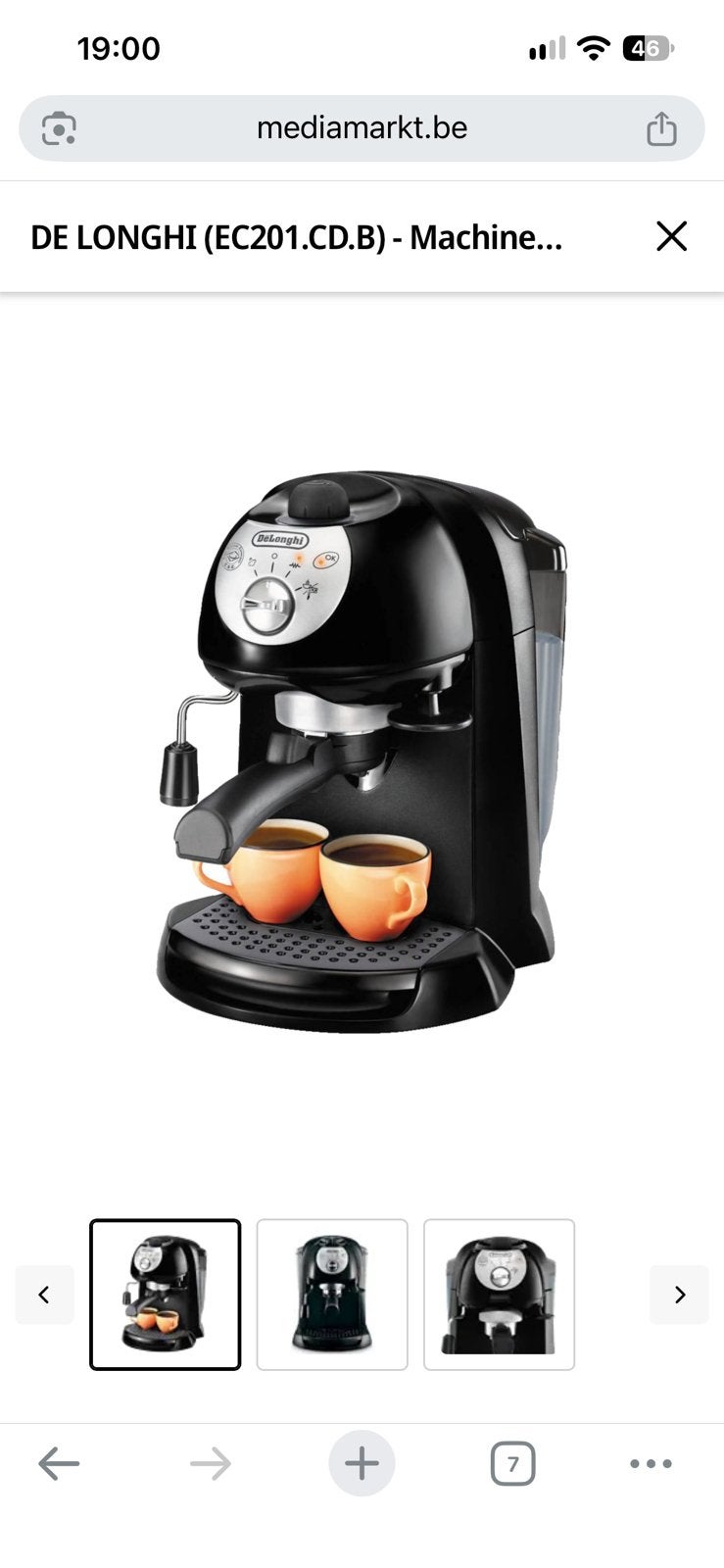Handmatige espressomachine, Elektronische apparatuur, Ophalen, Afneembaar waterreservoir, Espresso apparaat, Nieuw