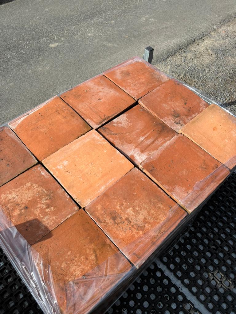 Lot antieke terracotta tegels Voor info BELLEN 0474220705, Ophalen