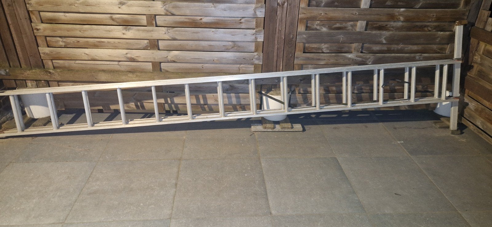 ladder, Doe-het-zelf en Bouw, Ophalen, Zo goed als nieuw, Ladder, Opvouwbaar of Inschuifbaar