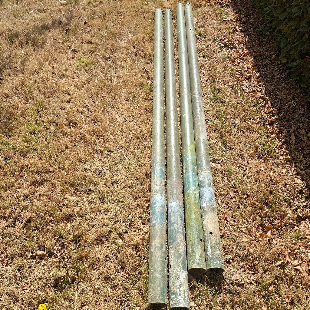 Ijzeren palen, Tuin en Terras, Ophalen, Gebruikt, 250 cm of meer, Palen