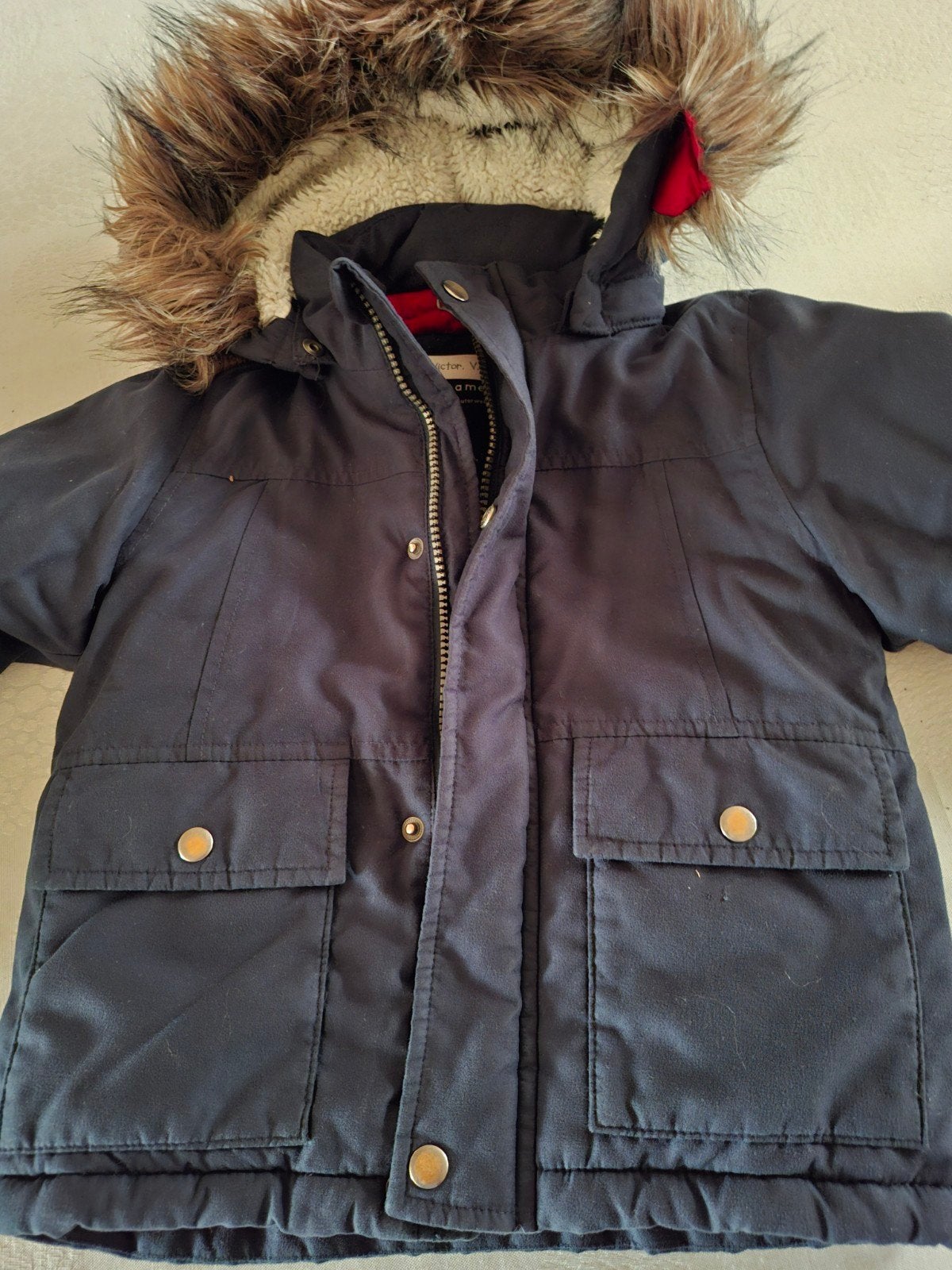 dikke winterjas maat 92, Enfants & Bébés, Garçon, Comme neuf, Manteau, Enlèvement ou Envoi