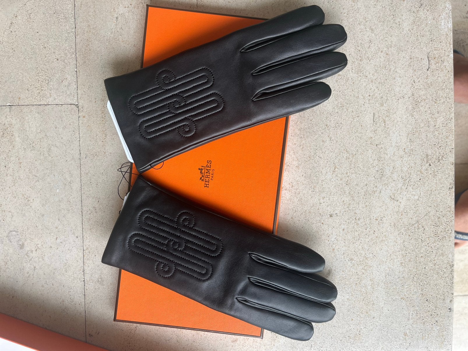 Hermes handschoenen ‘Jeu d’H’, Kleding | Heren, Ophalen of Verzenden, Nieuw, Overige maten, Handschoenen