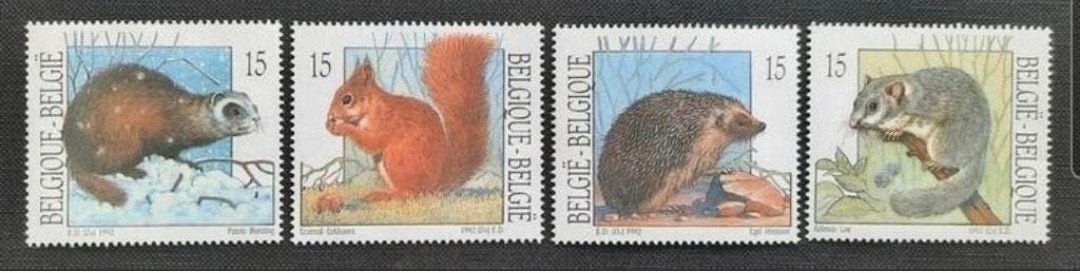 België: OBP 2477/80 ** Natuur 1992., Frankeerzegel, Ophalen of Verzenden, Zonder stempel, Postfris