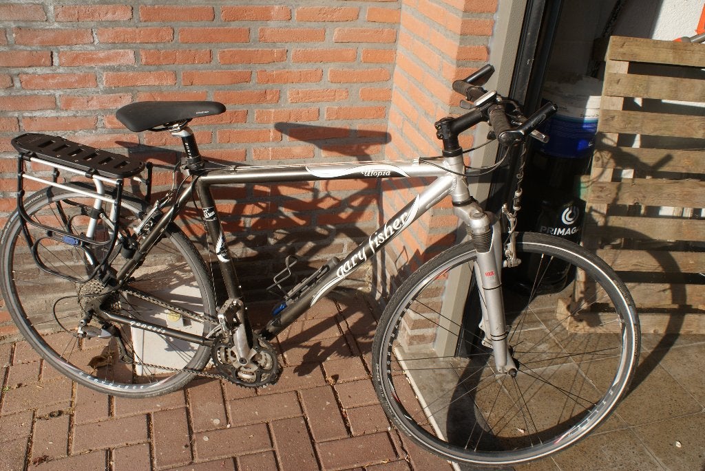 herenfiets, Fietsen en Brommers, Gebruikt, Velgrem, Versnellingen, 65 cm of meer