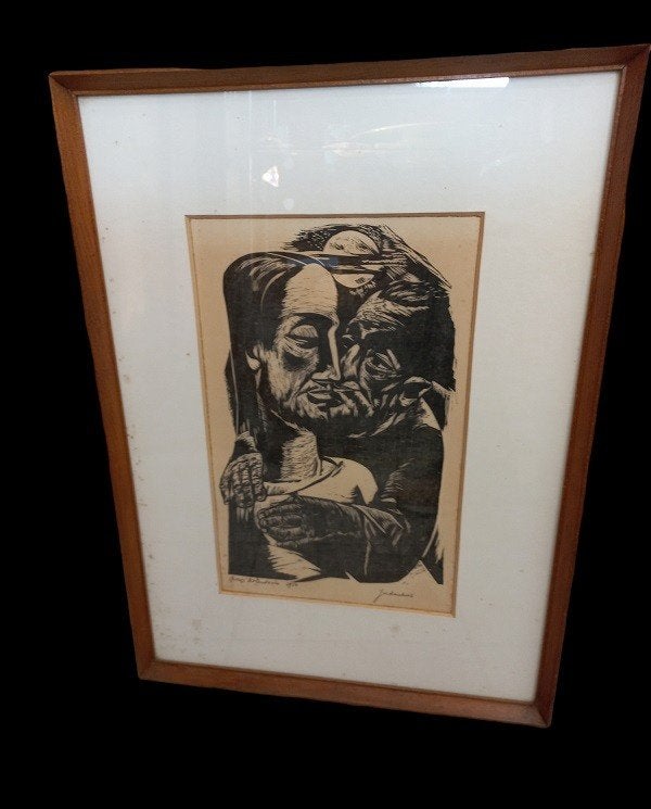 Judaskus George Noteboom 1906-1987, Ophalen, Houtsnede