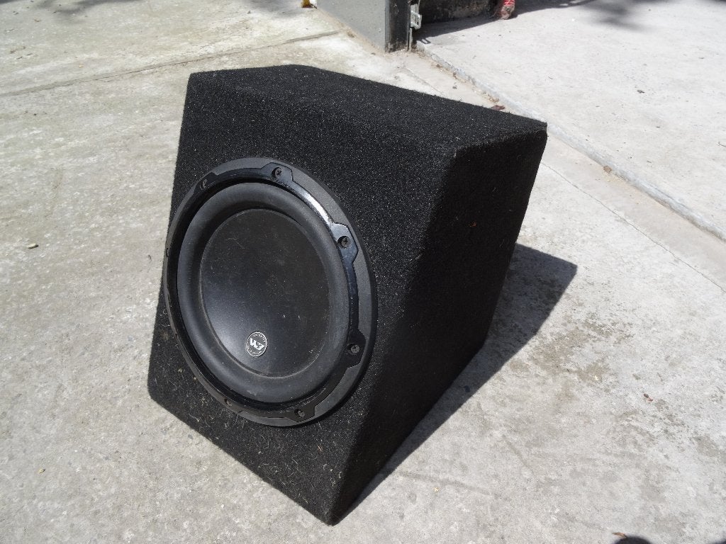 JL Audio 8W3v3-4 kleine formaat auto Subwoofer 20cm 250W, Auto diversen, Autospeakers, Ophalen of Verzenden, Gebruikt