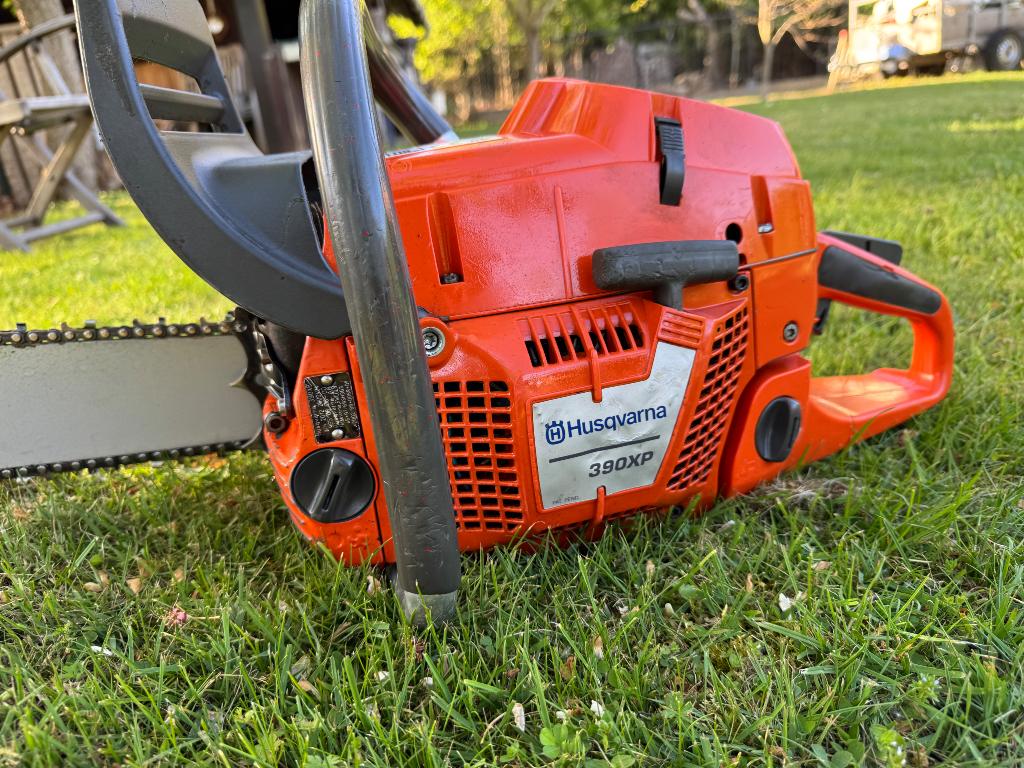 Husqvarna 390xp, Doe-het-zelf en Bouw, Gereedschap | Zaagmachines, Ophalen, 70 mm of meer, Kettingzaag, Zo goed als nieuw
