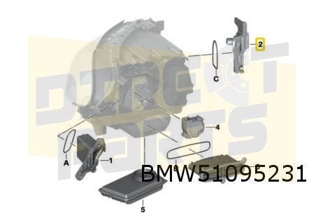 B.M.W. 5 Serie (9/13-) bochtlichtmodule Links voor LED OES!, -, Verzenden, -, Nieuw