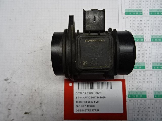DÉBITMÈTRE Citroën C3 (FC / FL / FT) (9647144080), Citroën, Mevr. I. Hauben, Utilisé, Rue de l'Espoir 34 34
4030  GRIVEGNÉE, BE