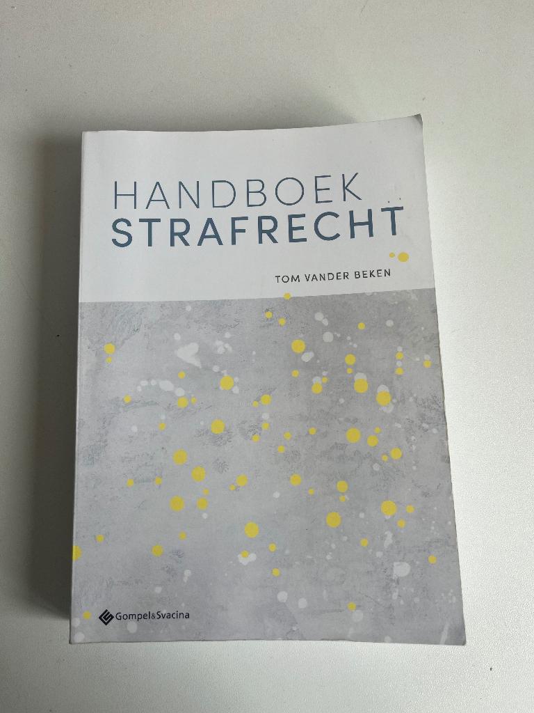 Strafrecht - Tom Vander Beken, Gompel&Svacina Vc, Enlèvement ou Envoi, Autres niveaux, Utilisé