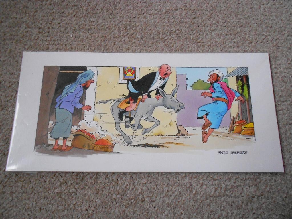 Suske en Wiske - De Rinoramp - originele tekening P Geerts, Boeken, Stripverhalen, Nieuw, Ophalen of Verzenden