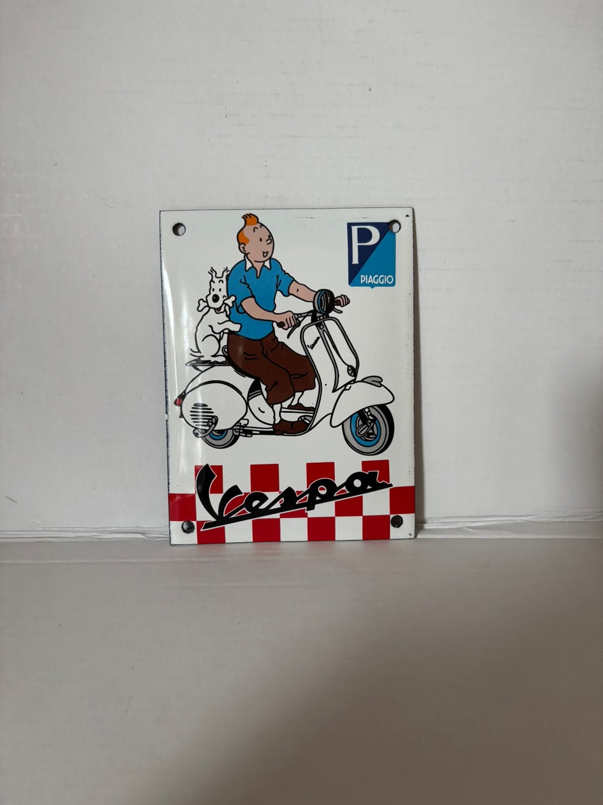 Plaque Émaillée tintin, Antiquités & Art, Enlèvement ou Envoi