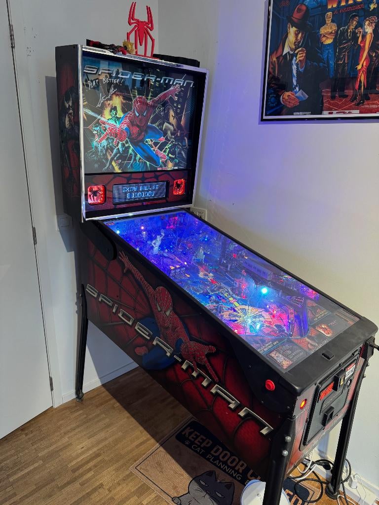 flipper Spiderman, Collections, Enlèvement, Flipper (jeu), Stern, Imprimante matricielle