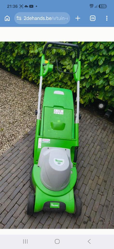 Grasmaaier Viking, Ophalen, Elektrische grasmaaier, Opvangbak, 40 t/m 49 cm