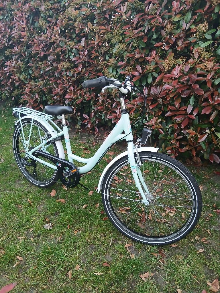 blauwe meisjesfiets, BNB, Enlèvement, 22 pouces, Utilisé