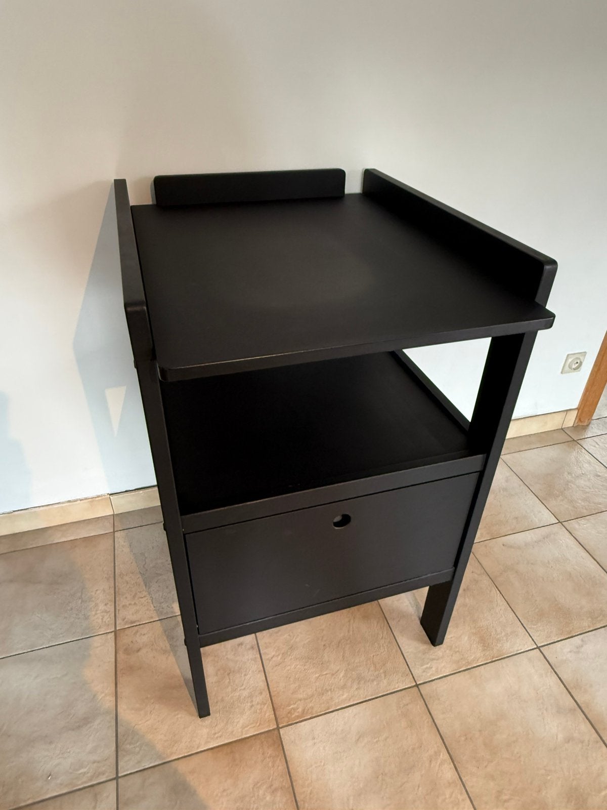 Luiertafel Pericles - zwart, Enfants & Bébés, Chambre d'enfant | Commodes & Armoires, Utilisé, Commode, 90 à 105 cm, Moins de 75 cm