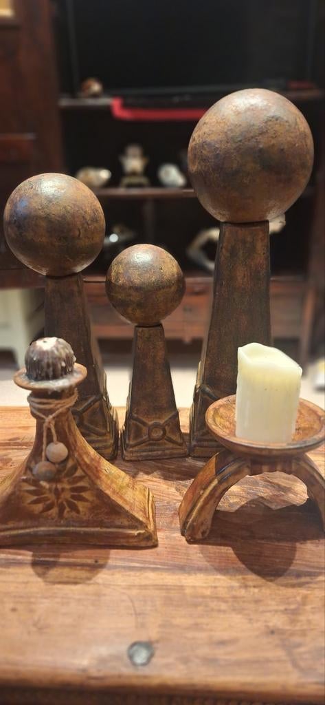 Ornamenten decoratieve ballen en kandelaars, Ophalen of Verzenden, Zo goed als nieuw, Metaal, Kandelaar