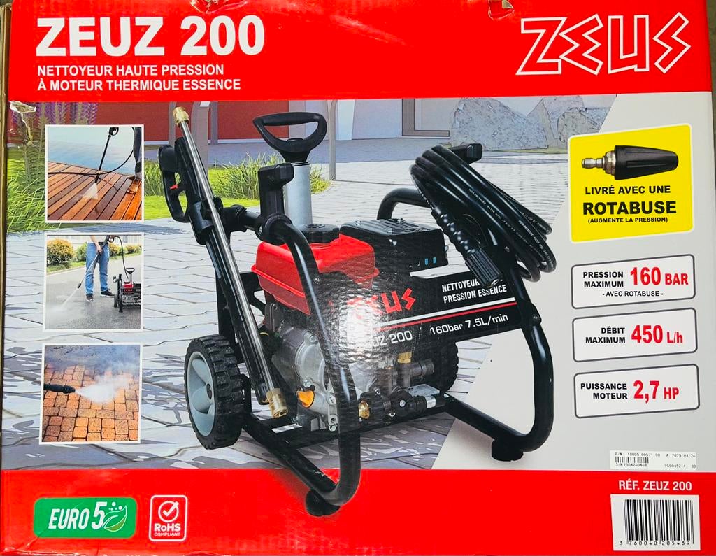 Nettoyeur haute pression thermique essence « Karcher» 160bar, Jardin & Terrasse, Nettoyeurs haute pression, Comme neuf, Essence