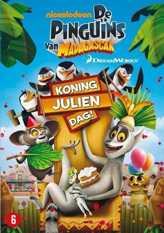 Dvd De Pinguins van Madagascar - Koning Julien dag!, Ophalen of Verzenden, Serie