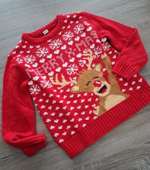 Kersttrui 110/116, Enfants & Bébés, Vêtements enfant | Taille 110, Enlèvement ou Envoi, Comme neuf, Fille, Pull ou Veste