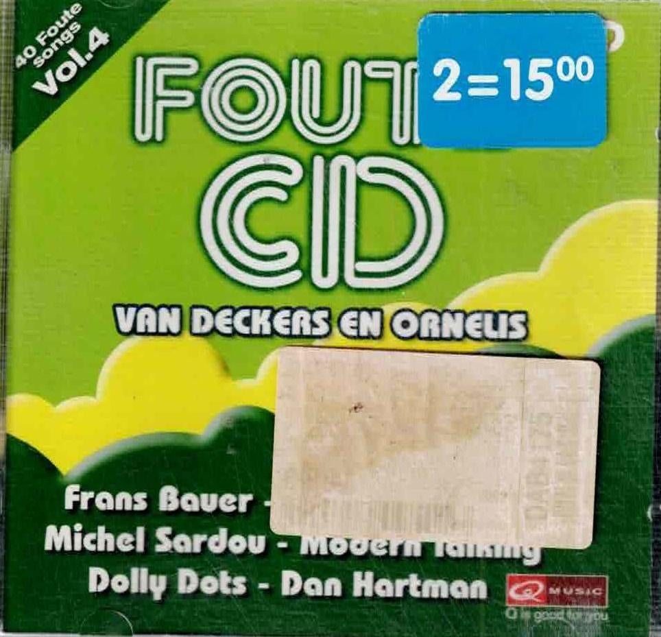2 x cd  /  Foute CD Van Deckers En Ornelis - Vol. 4, Ophalen of Verzenden