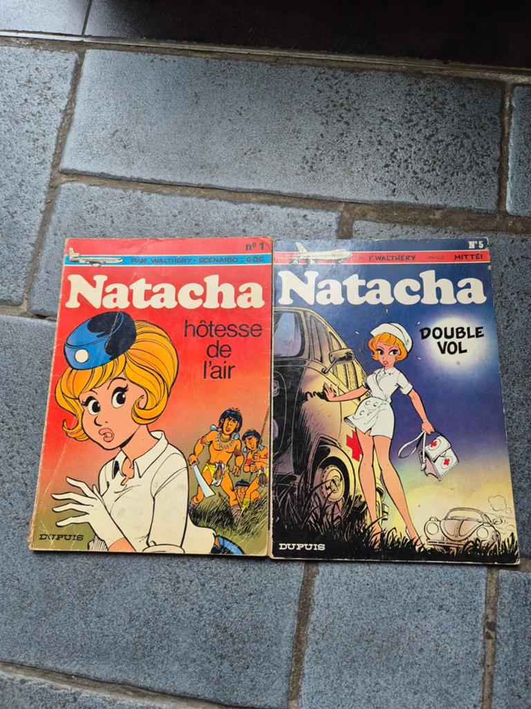 Natacha eo tome 1 et 5 walthéry, Livres, BD, Enlèvement ou Envoi