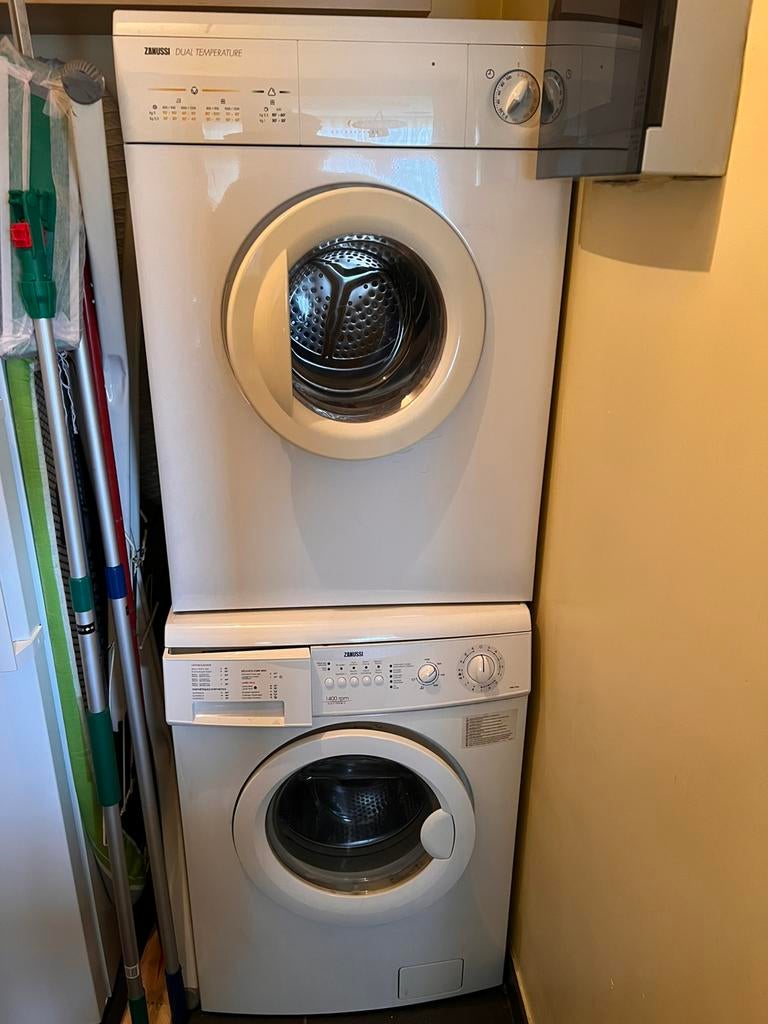 Zanussi wasmachine ZWG 3142 + Zanussi droogkast TD 4110, Ophalen, Gebruikt