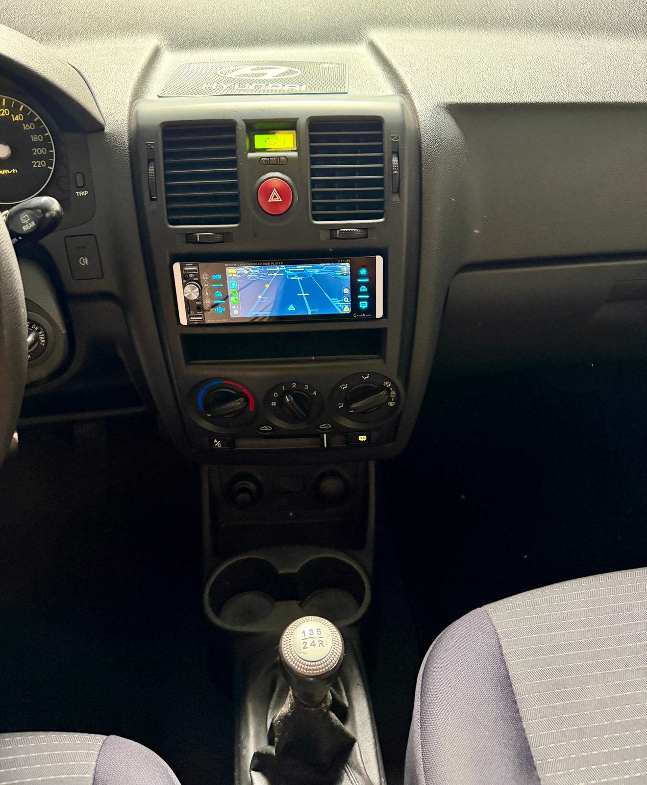 Hyundai Getz 1.4 Benzine – Carplay – GEKEURD VOOR VERKOOP!, Achat, Boîte manuelle, Noir, 5 portes