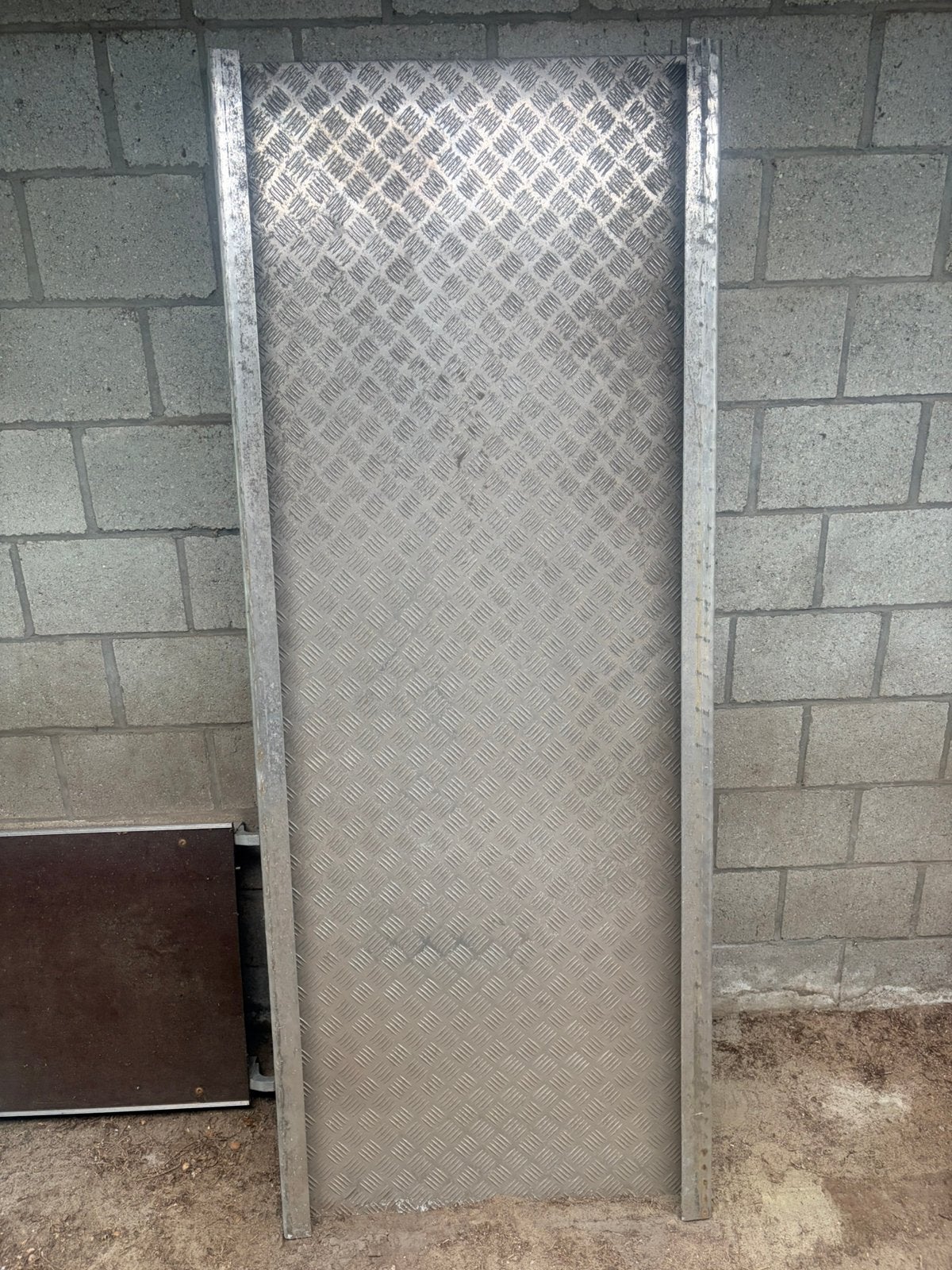 aluminium oprijplaat met een traanplaat-oppervlak, Ophalen, Zo goed als nieuw