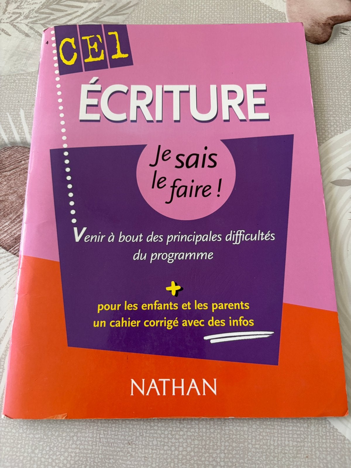 Cahier d'activités Écriture CE1 - Nathan "Je sais le faire !, Livres, Langue | Français, Enlèvement ou Envoi, Comme neuf