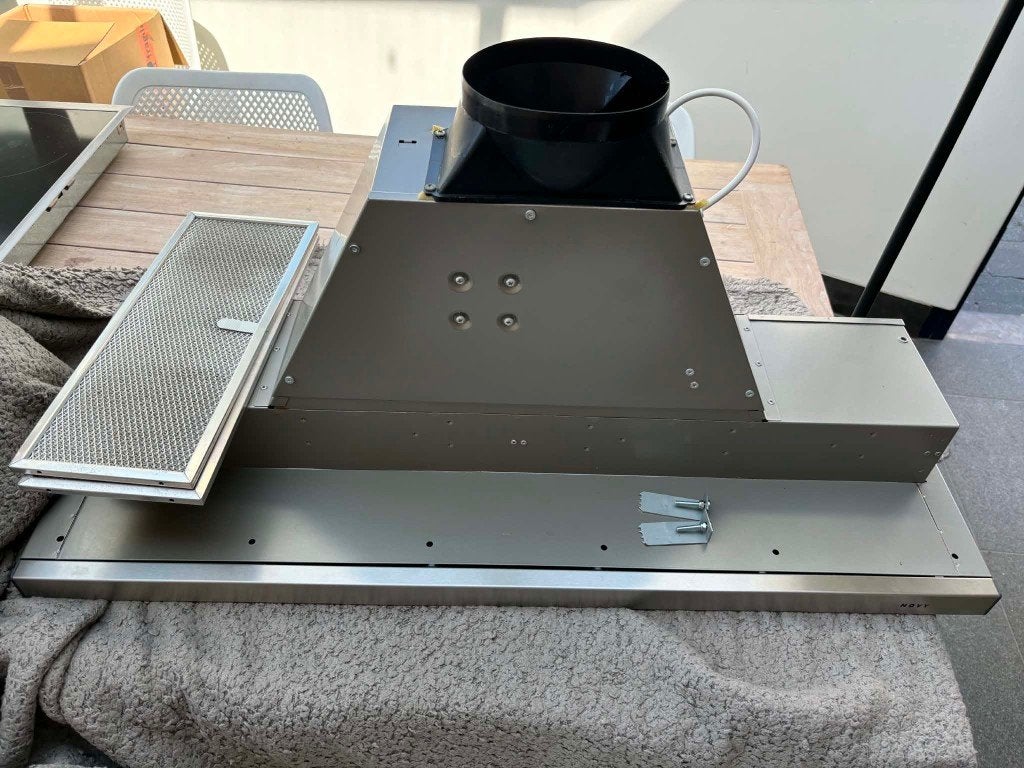 Dampkap, Elektronische apparatuur, Afzuigkappen, Ophalen, Zo goed als nieuw, Inbouw