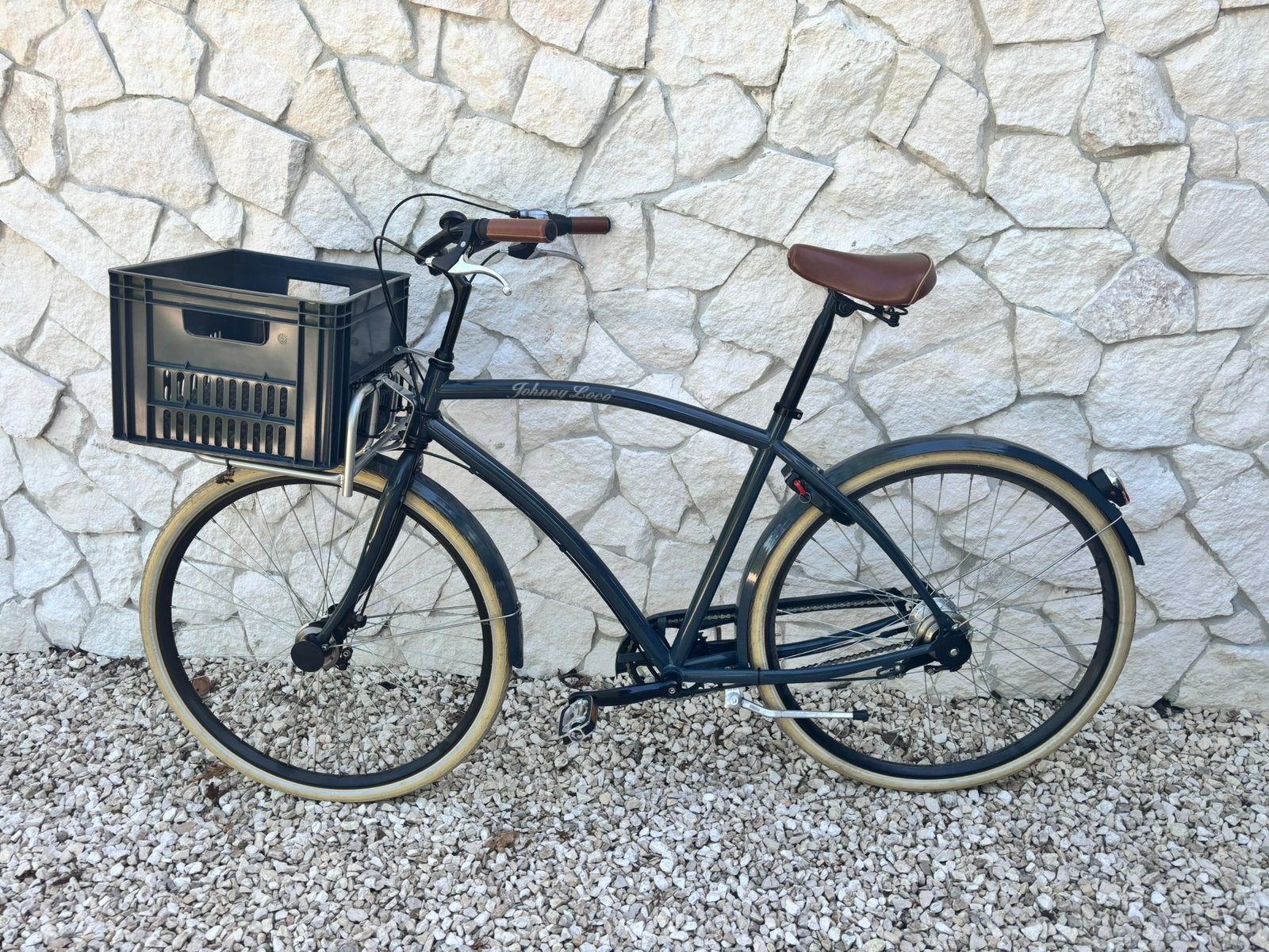 Johny Loco heren fiets Londoner Deluxe, Ophalen, Staal, Cruiser, Heren