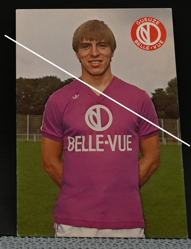 RSC Anderlecht Fotokaart Johnny Dusbaba Belle Vue, Verzenden