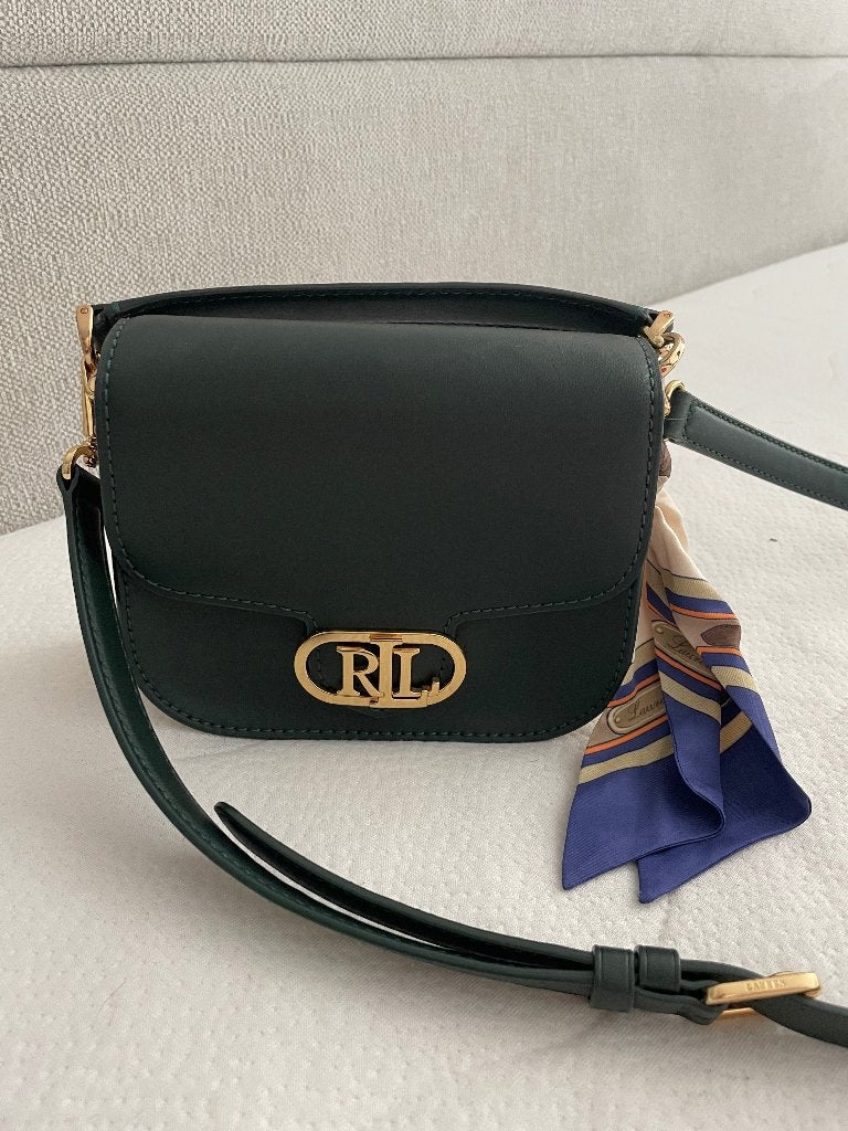 Handtas Ralph Lauren, Handtassen en Accessoires, Tassen | Damestassen, Ophalen of Verzenden, Zo goed als nieuw, Groen, Handtas