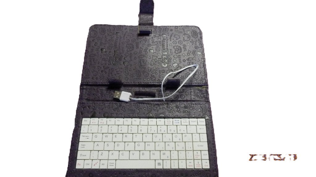 (20) -housse tablette mauve + clavier -, Computers en Software, Ophalen of Verzenden, 12 inch of minder, Zo goed als nieuw