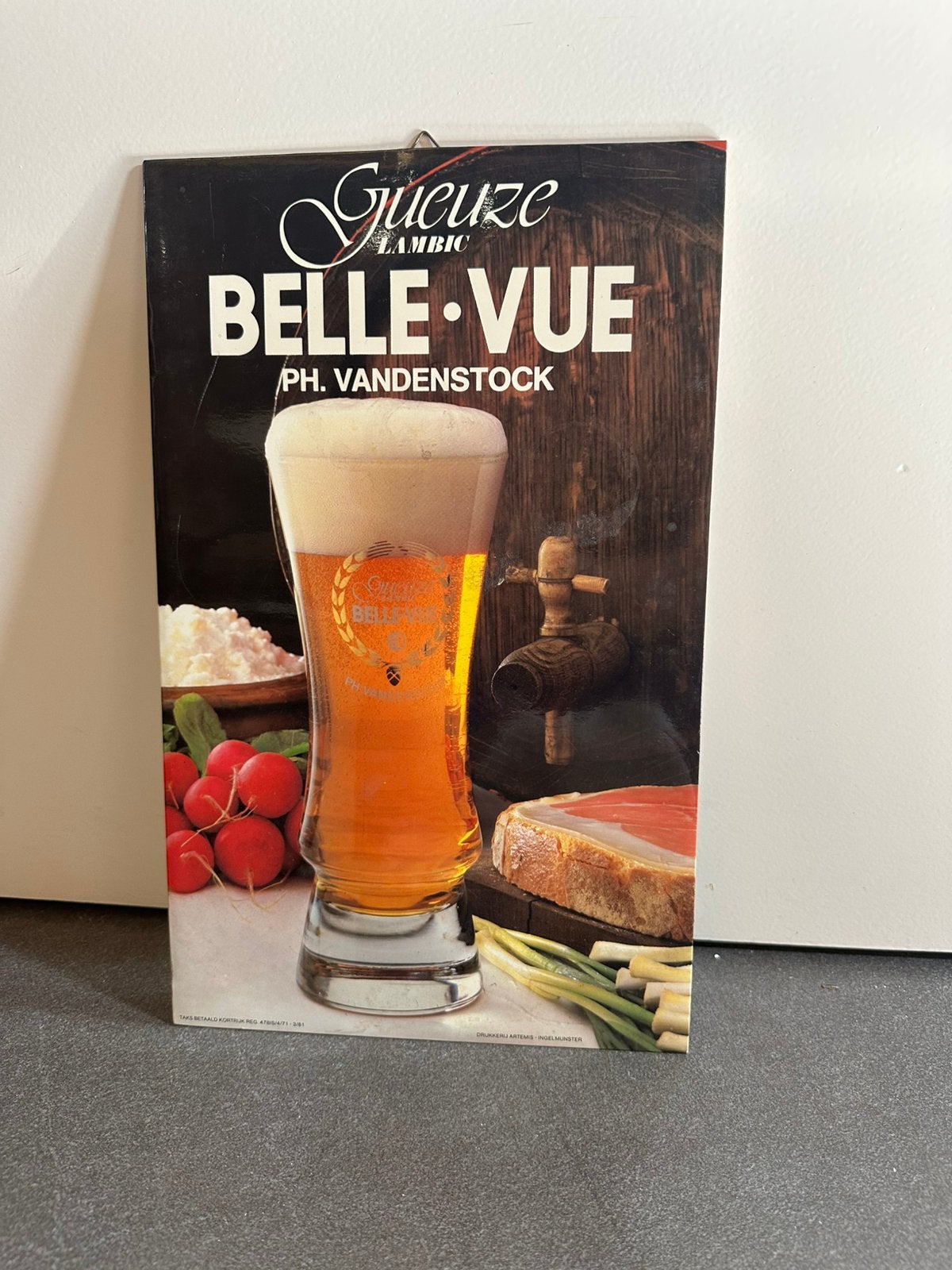 Belle vue reclamebord, Verzamelen, Ophalen of Verzenden, Zo goed als nieuw