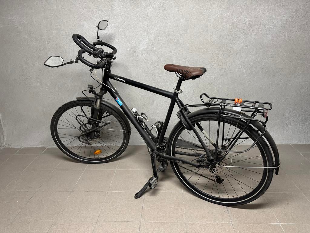 Trekkingfiets BTWIN, Fietsen en Brommers, Ophalen, Gebruikt, Schijfrem, Vering