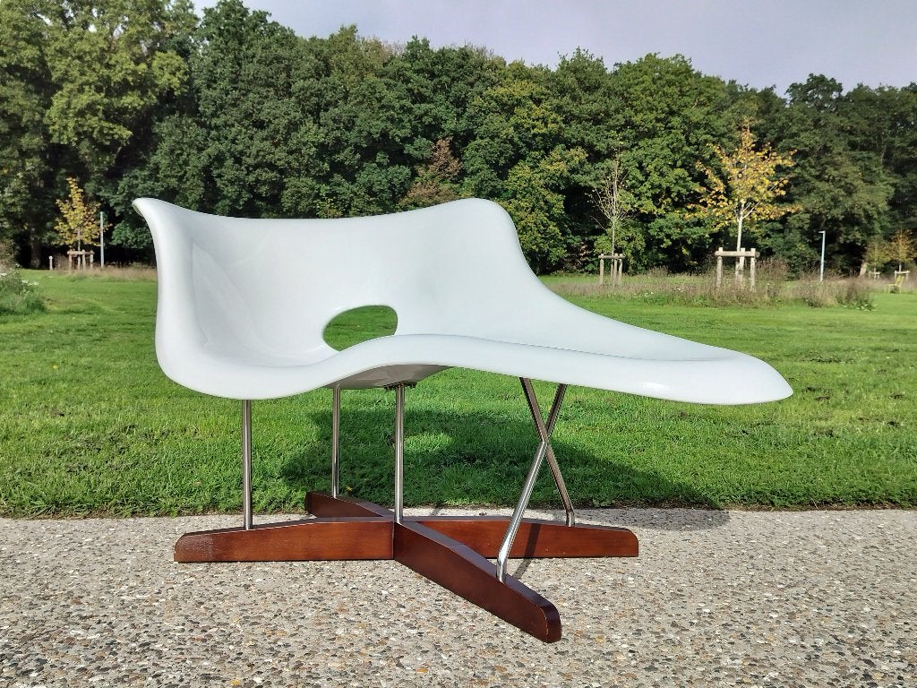 Eames La Chaise, Ophalen, Wit, Handgemaakt, Stoel