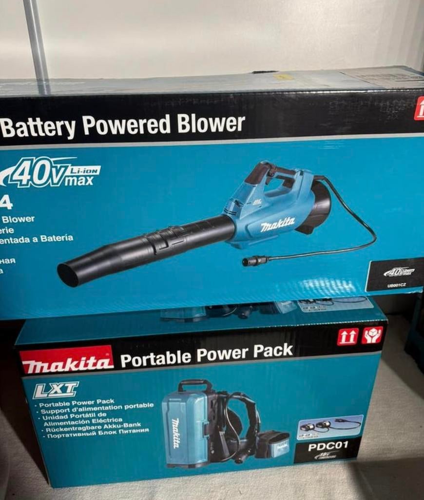 Nieuwe originele makita accu rugzak + bladblazer, Tuin en Terras, Bladblazers, Ophalen of Verzenden, Nieuw, Accu, Ruggedragen