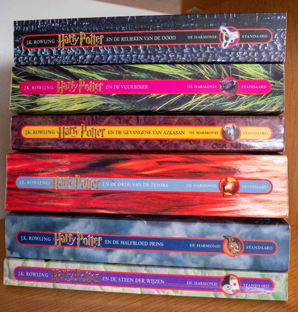 Harry Potter -  6 boeken, Gelezen, J.K. Rowling, Ophalen of Verzenden, Fictie
