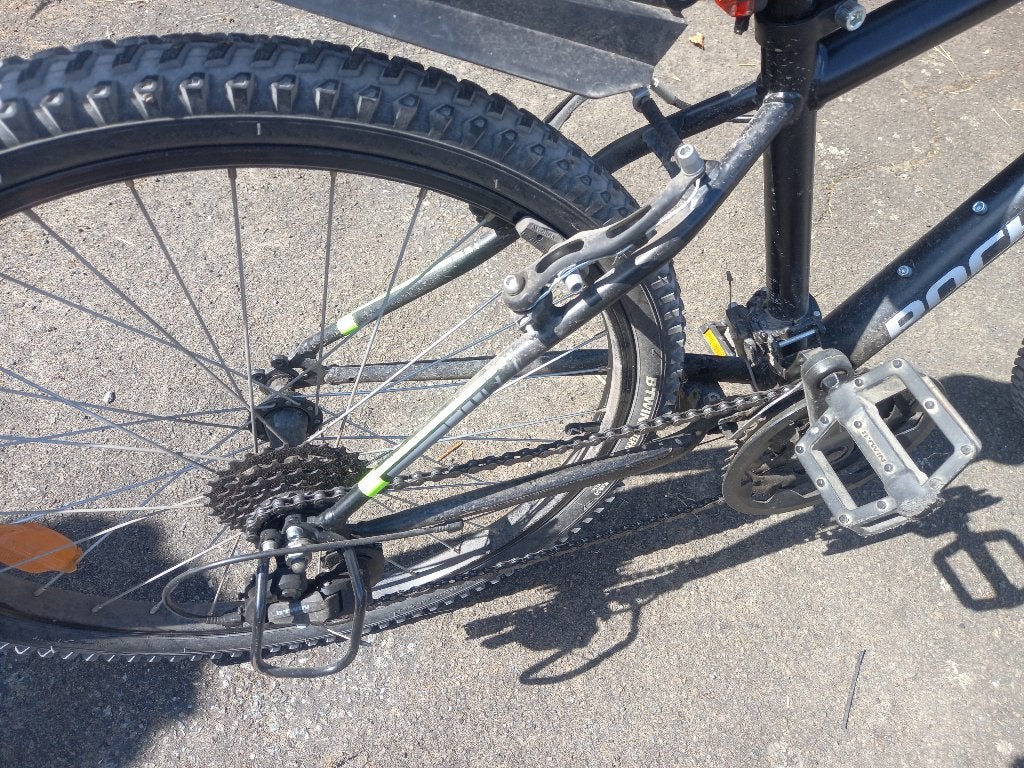 Jongensfiets 24 inch, Ophalen, Rockrider (Decathlon), Handrem, Gebruikt