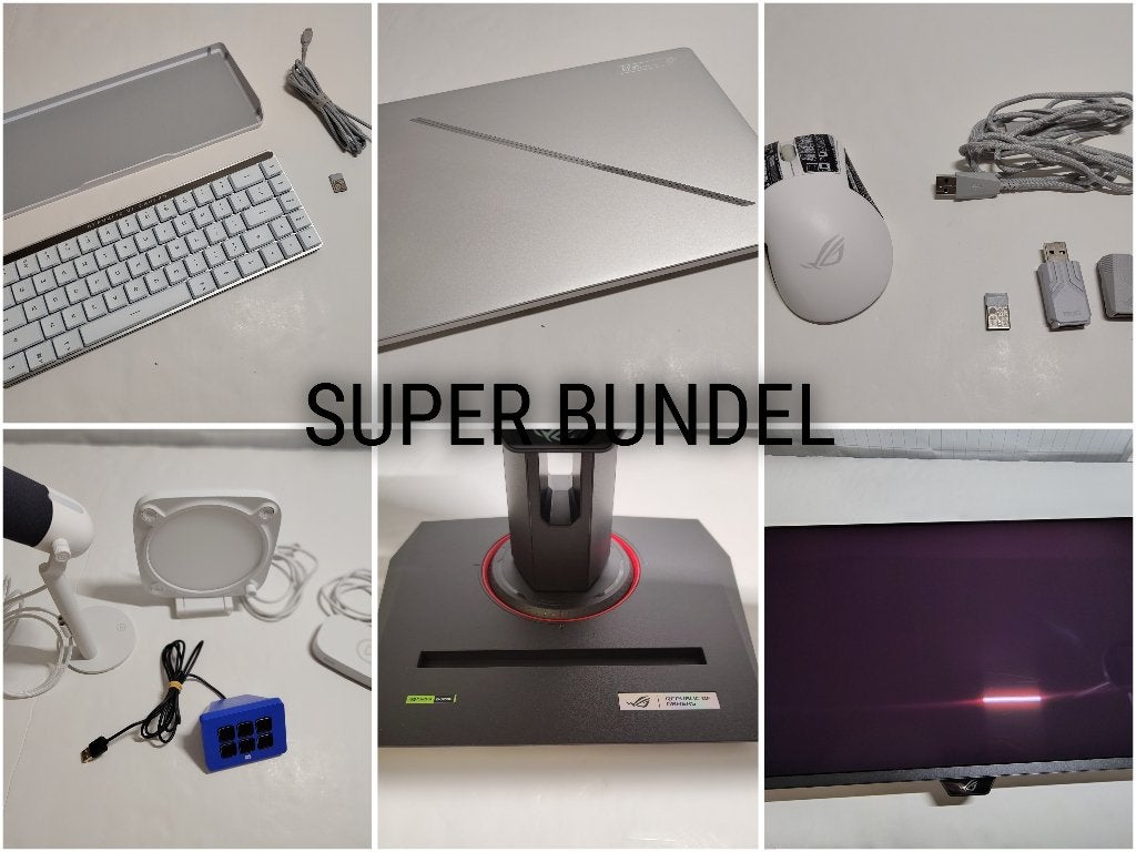 ASUS ROG G14 (2025) + monitor + toetsenbord + muis + MEER!!!, Ophalen, Gebruikt, Met videokaart, Asus