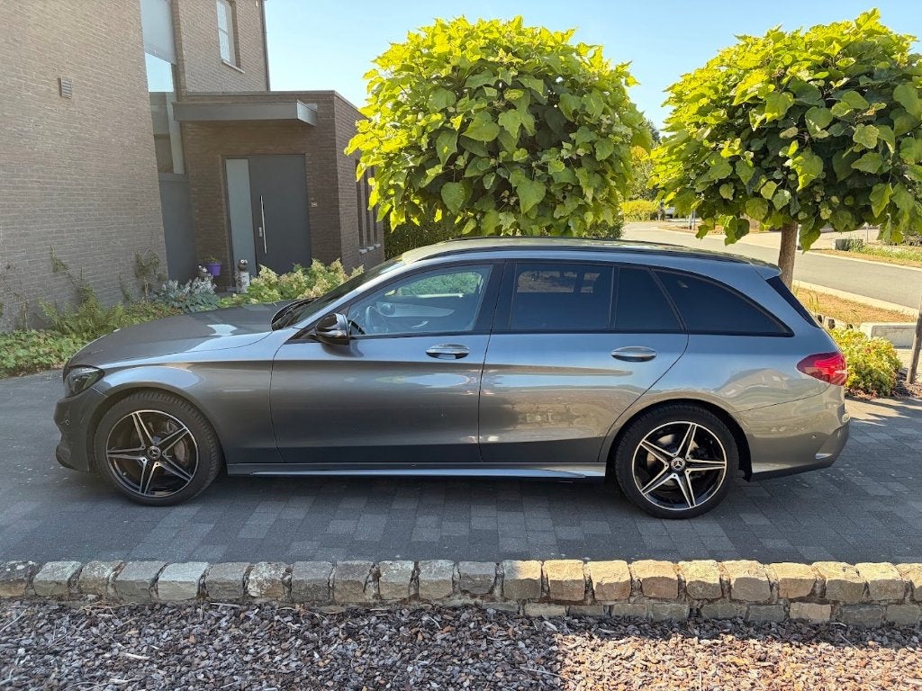 Mercedes-Benz C 220 d AMG Line 170pk, Autos, Argent ou Gris, Achat, Euro 6, Entretenue par le concessionnaire