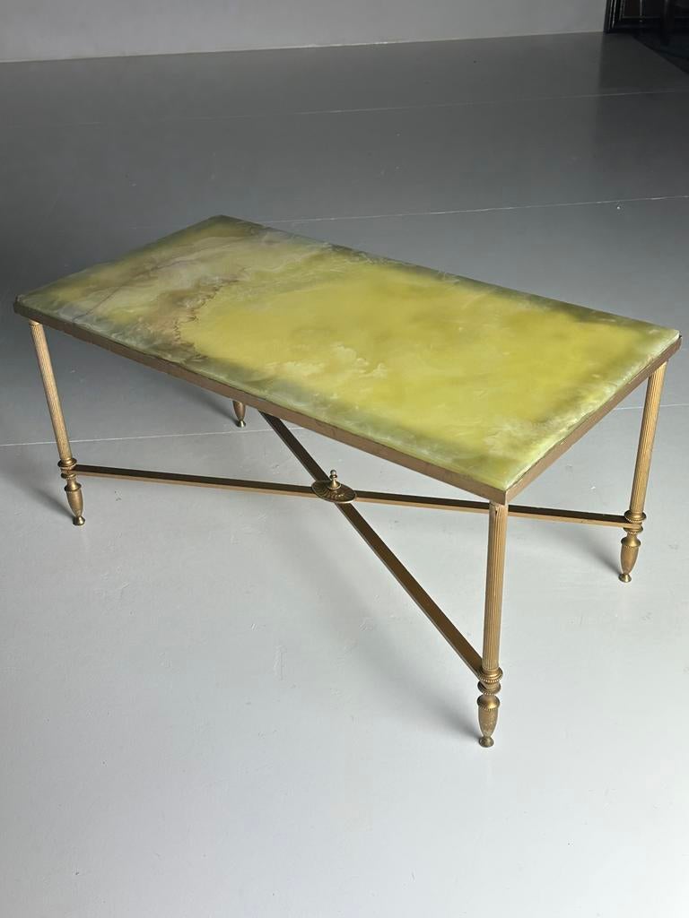 Onyx Salontafel – Italiaans Mid Century Design, Huis en Inrichting, Ophalen, Zo goed als nieuw