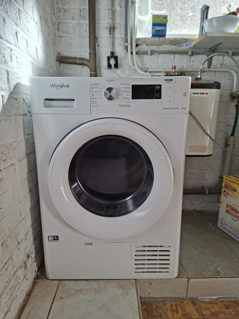 Whirlpool Dryer 6th Sense 8 Kg - Class AA+, Ophalen, Minder dan 85 cm, 8 tot 10 kg, Zo goed als nieuw
