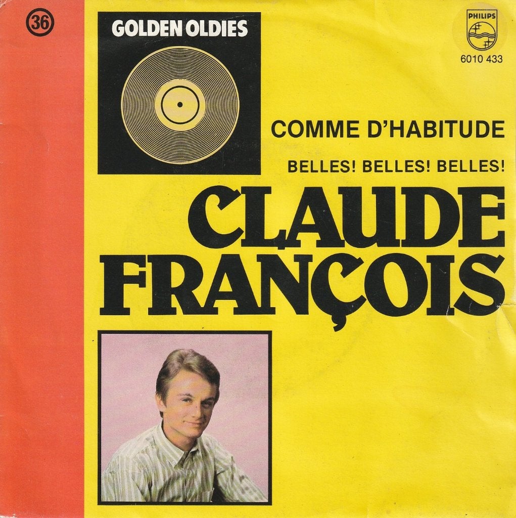 Claude François - Comme d'habitude, 7 inch, Comme neuf, Pressage original, Pop