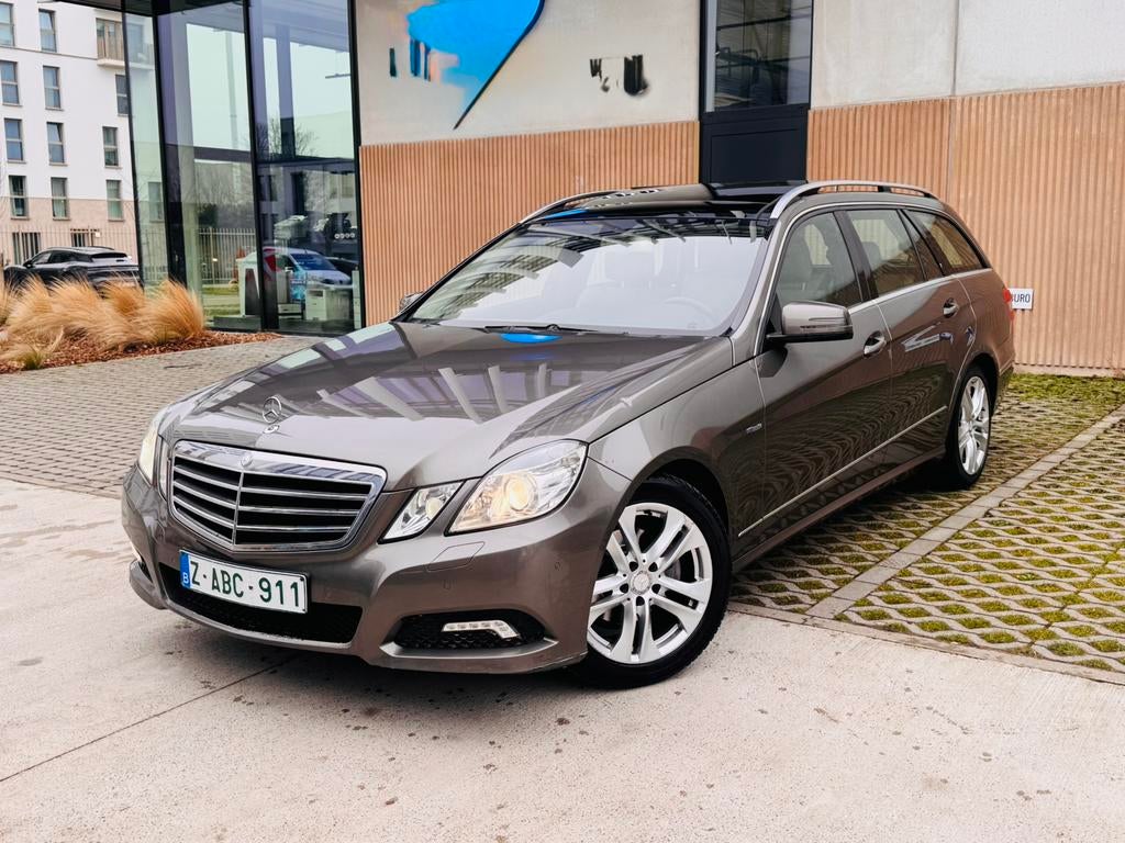 Mercedes E220Cdi 163pk Avantgarde, Auto's, Mercedes-Benz, Euro 5, Beige, Bruin, Leder
