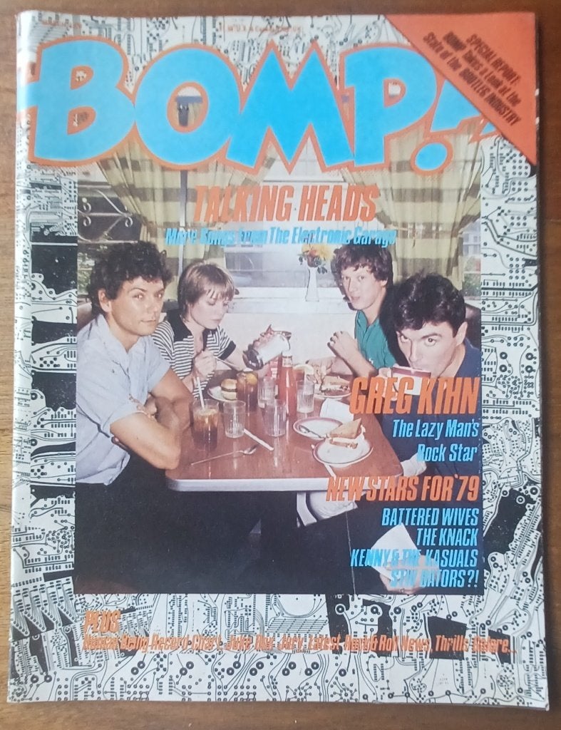 Bomp! Magazine - Maart 1979 - TALKING HEADS op de cover, Enlèvement ou Envoi, Journal ou Magazine