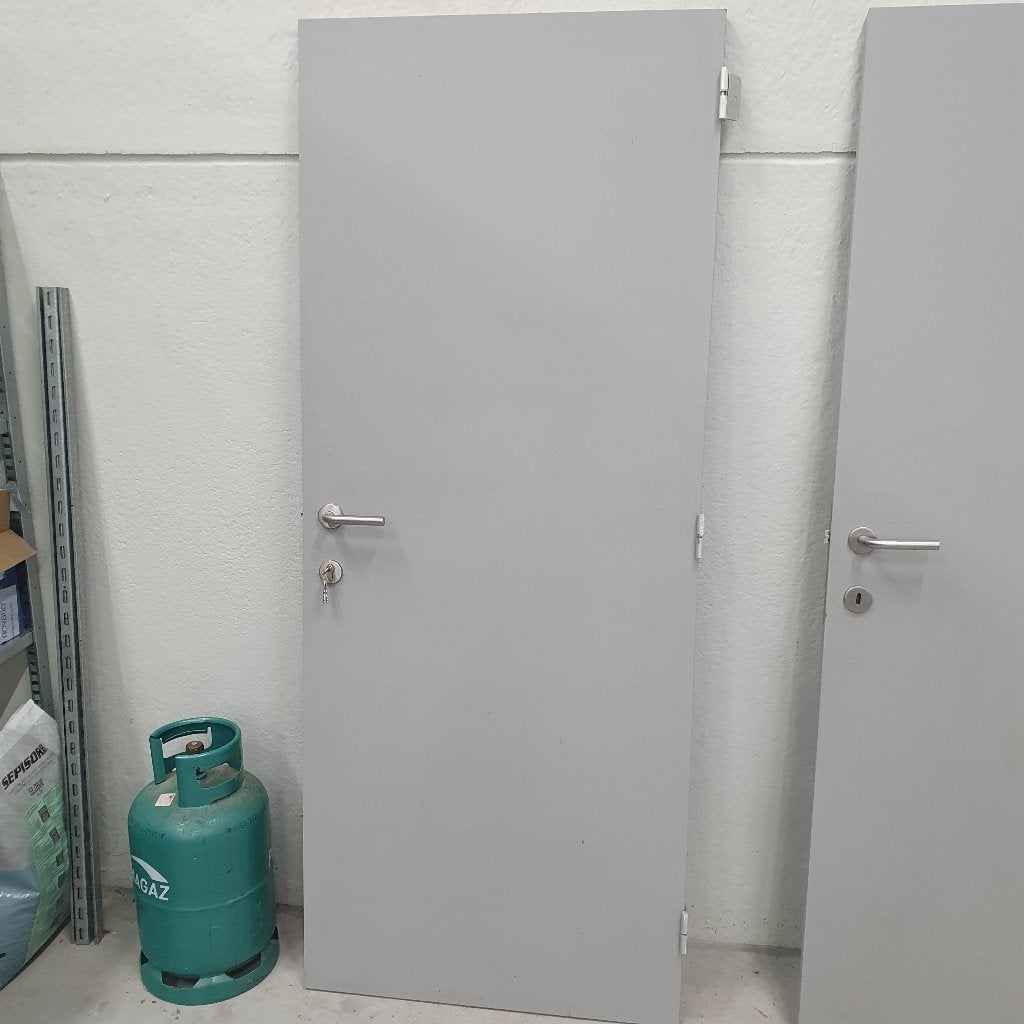 Verfdeur + slot en INOX kruk, Doe-het-zelf en Bouw, Deuren en Vliegenramen, Ophalen, Gebruikt, 80 tot 100 cm, Binnendeur