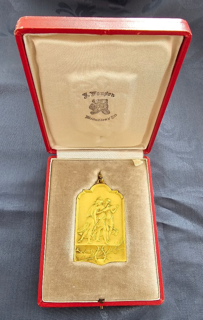 Medaille Gedeporteerde OOfr Tamines Sambreville Art Deco, Ophalen of Verzenden, Landmacht, Kunstobject